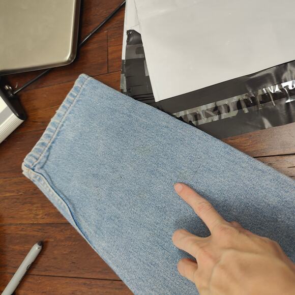 Vintage Levis 511 Jeans Womens 15x32‎  Light Wash High Rise Zip Fly 90s Vtg - Picture 7 of 10